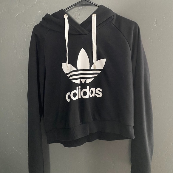 adidas Sweaters - Adidas crop hoodie